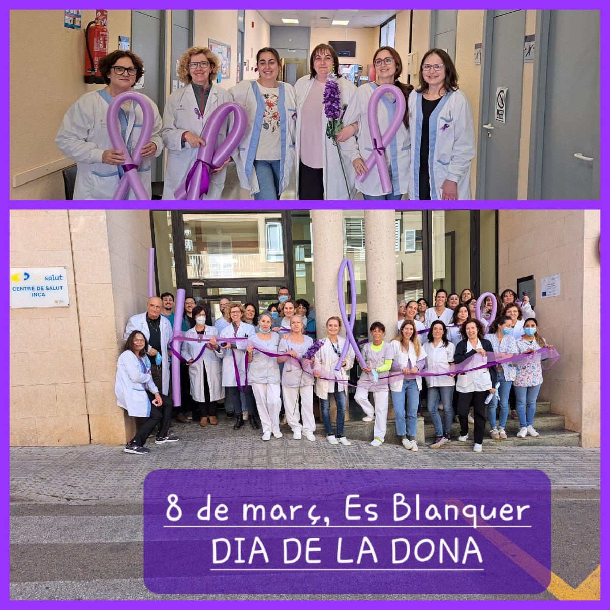 8 de Maig, Día de la Dona 
La igualtat ens uneix! <a href="/SalutPublicaIB/">Salut Pública Illes Balears</a> <a href="/incaciutat/">Ajuntament d’Inca</a> <a href="/apmallorca/">Gerència d'Atenció Primària de Mallorca</a>