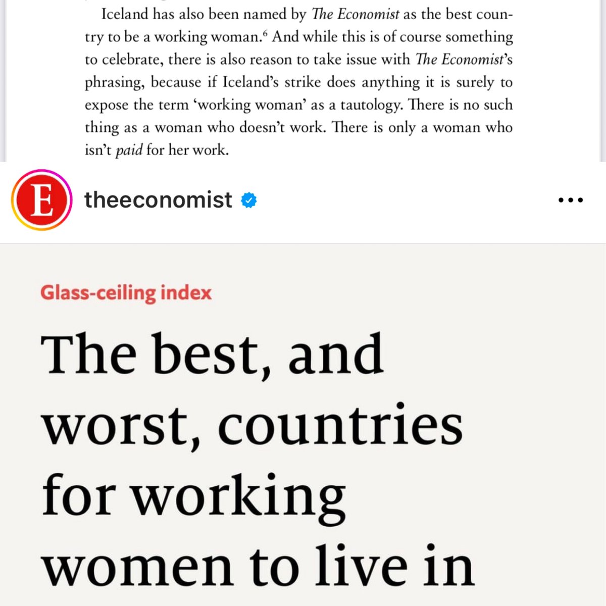CCriadoPerez's tweet photo. Invisible Women (2019) 
The Economist (2023)
🤔 https://t.co/KrhMr7tgRg
