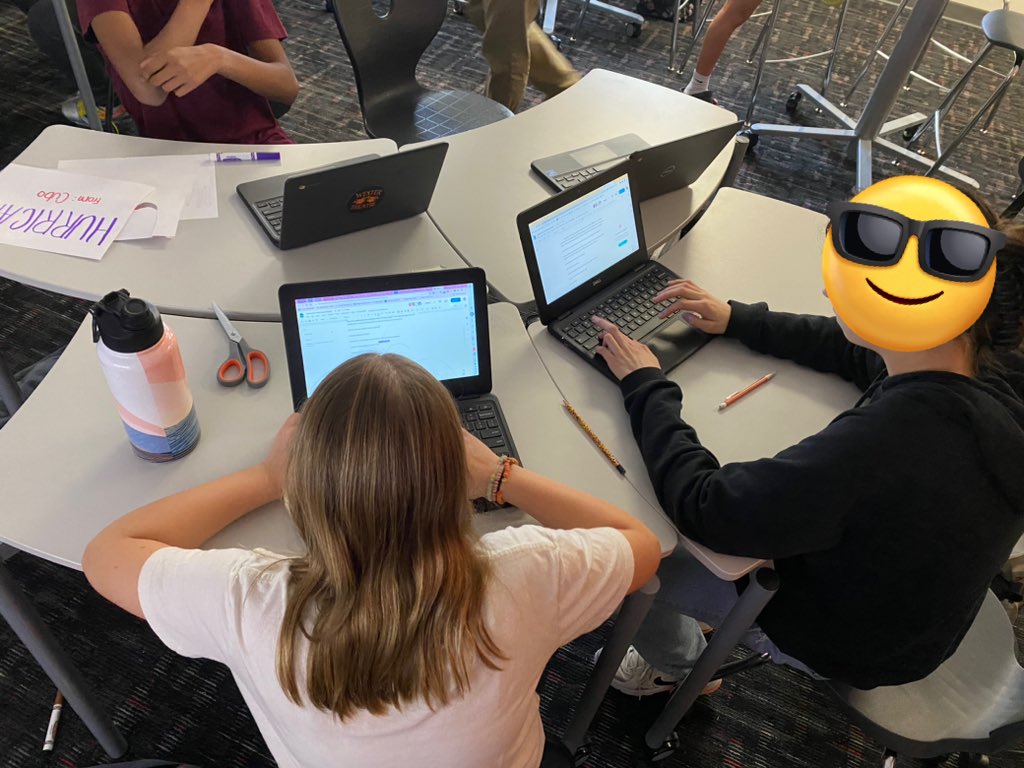 FISDsocstudies's tweet photo. @WesterWildcats Texas History students are creating news casts of the Galveston Hurricane.    Great engagement and student excitement! @kdw16 #FISDMadeToShine https://t.co/nBt4TLPAU9