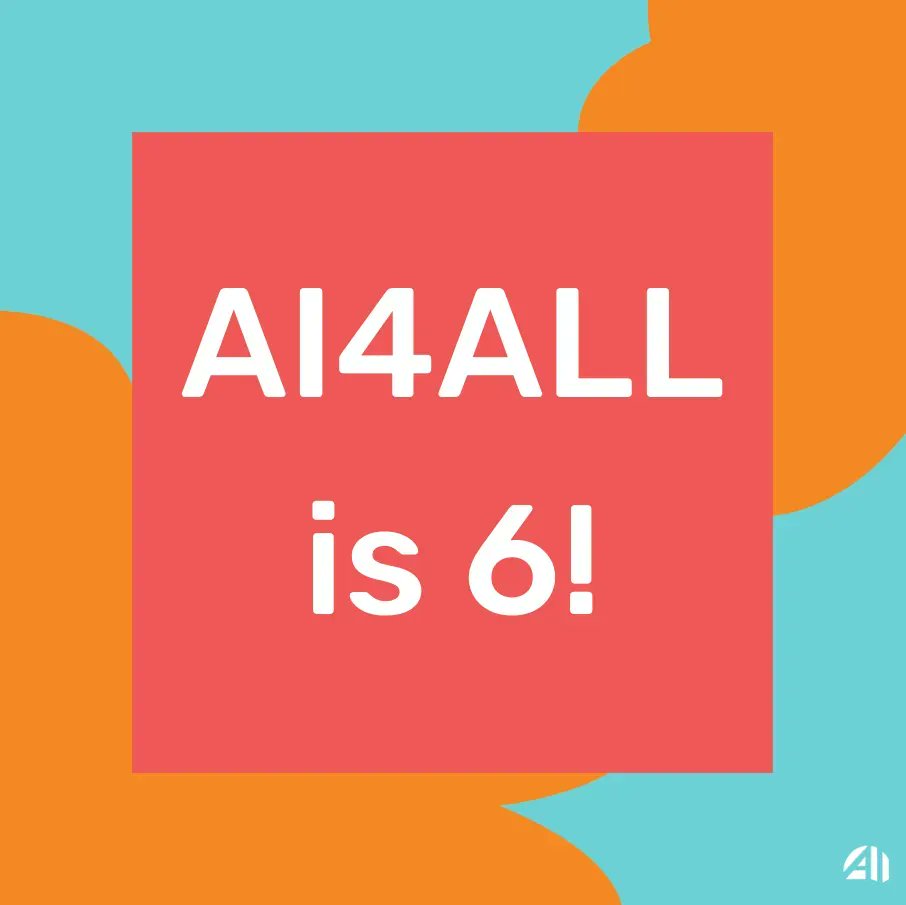 ai4allorg's tweet photo. Happy 6th birthday AI4ALL! This is an incredibly important moment to be working to create more pathways into the AI field for historically excluded talent. Here's to many more years of inspiring and empowering the next generation of AI Changemakers! #IWD2023 https://t.co/gXqb6Wgot4