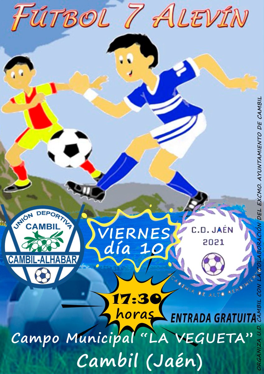 Siguiente partido de los ALEVINES en casa!!

#1,2,3CambilAGanar⚽💙🤍