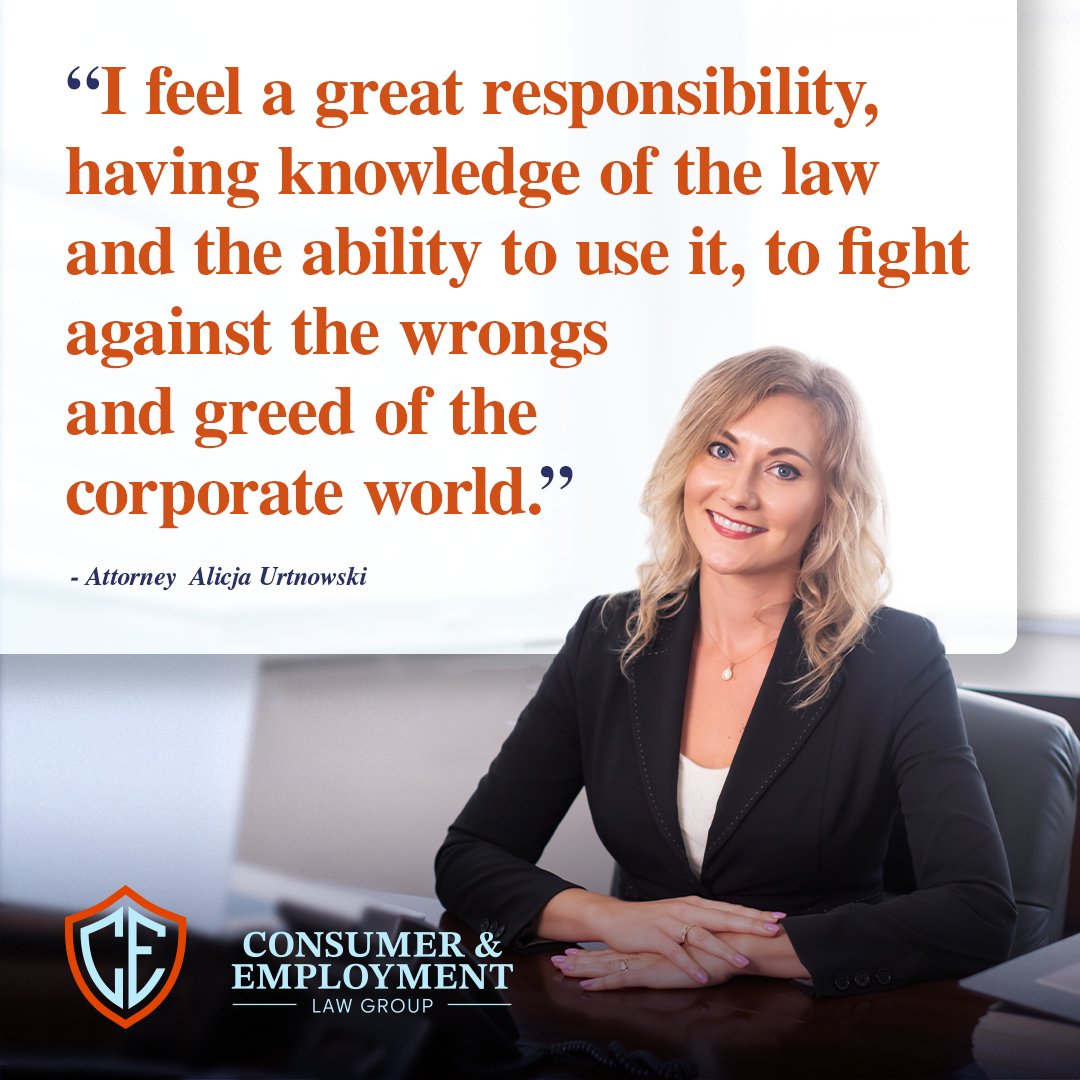 CELawGroup's tweet photo. “I feel a great responsibility, having knowledge of the law and the ability to use it, to fight against the wrongs and greed of the corporate world.”

#SanDiegoConsumerLawyer #StrongerCA #CaliforniaEmploymentLawyer #RealJustice #ForthePeople #CELG #EmploymentLaw https://t.co/oQFelLqiob