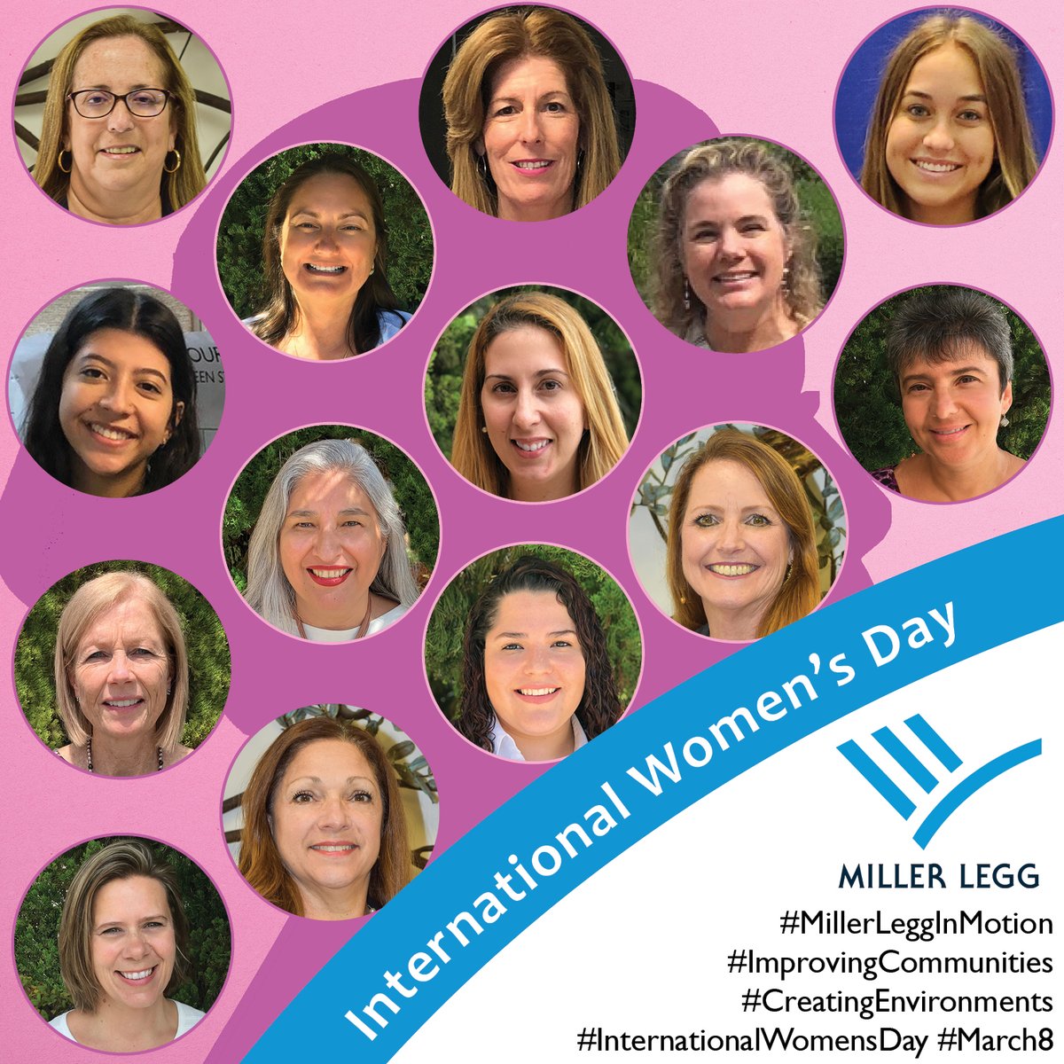 MillerLegg's tweet photo. Happy International Women’s Day 2023 - Honoring the women of Miller Legg, and to those all around the world!

#MillerLeggInMotion #ImprovingCommunities #CreatingEnvironments #InternationalWomensDay #IWD2022 #March8 https://t.co/3hq7ply4bZ