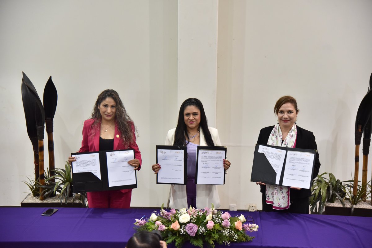 TRIELTAM's tweet photo. Este #DíaInternacionaldelaMujer, en representación del Magistrado Presidente del #TRIELTAM Dr. Edgar Danés Rojas, la Secretaria Técnica del Pleno, Mtra. Jessica Betancourt Rangel, asistió al evento organizado por el #ITAIT en coordinación con la #AMPRAC y #AMPROVIC. https://t.co/PnsAYXikxN