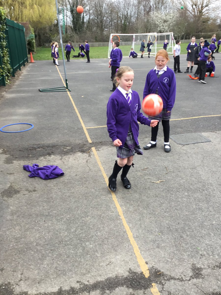 stmichaelthomas's tweet photo. We joined schools from around Halton today in the biggest ever girls’ football ‘keepy ups’ challenge - and our girls were more than up to the task! @Halton_SG #keepyups #LetGirlsPlay https://t.co/OrbzFYQPaR