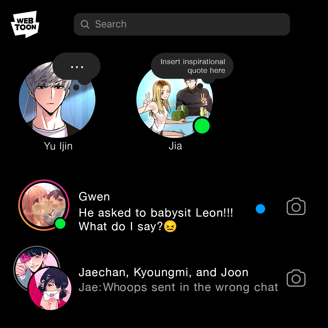 webtoonofficial's tweet photo. imagine being mutuals with all of them 💚 Which #WEBTOON character would you want in your DMs?

#OmniscientReader #HelloBaby #HoneyLemon #MaybeMeantToBe #unOrdinary #EverythingIsFine #CursedPrincessClub #TheGuyUptairs #TeenageMercenary https://t.co/wZ203wh6fn
