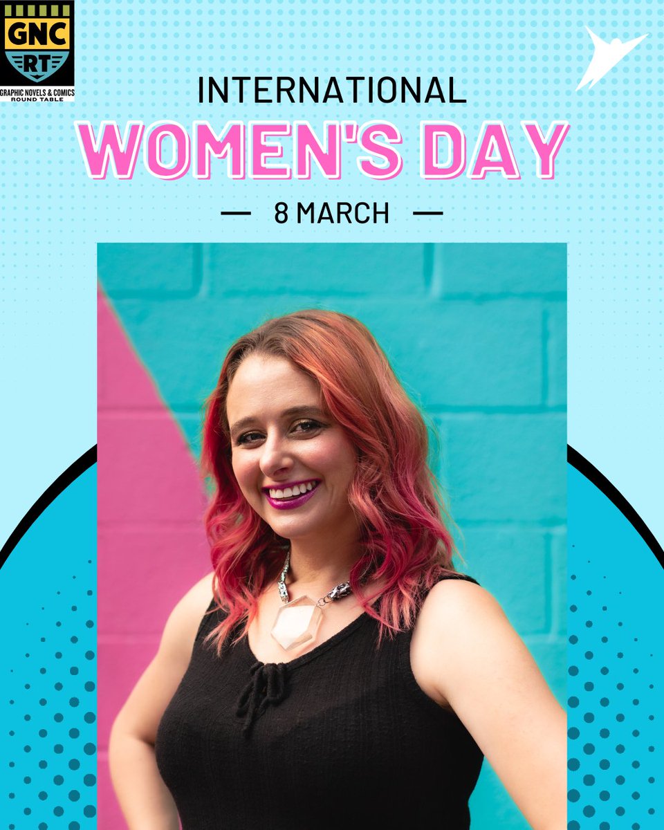 Skybound's tweet photo. Happy #InternationalWomensDay! We're kicking off Women's History Month by interviewing notable figures in the Comics Industry.  Check out our first in the series with @MoniBarre, President of @libcomix! 
Read here: https://t.co/yGcSoD5kdz https://t.co/a3GYXOrJQF