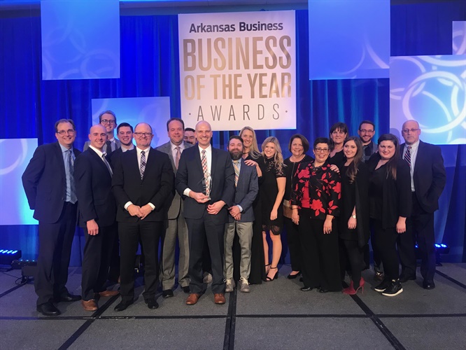 Our team is looking looking forward to attending the 35th Annual Arkansas Business of the Year Awards tonight!

Enjoy a throwback picture from when we won Arkansas Business of the Year in 2019!