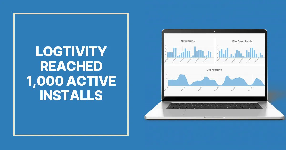 logtivity's tweet image. Logtivity has now reached more than 1,000 installs, both a small and a big deal! 🎉 
buff.ly/3Jq2zrW