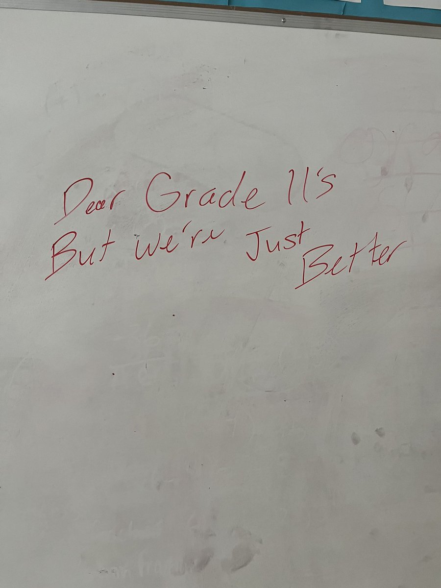 The whiteboard wars between my 3E and 1W students