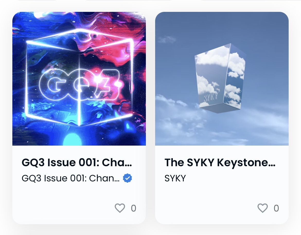 davidkkang's tweet photo. Congrats to the @GQMagazine @GQ3_io team on mint day — excited to see what’s in store for this community. It’s sitting pretty next to my @the_SYKY Keystone 🫶🏼 https://t.co/8hGW1ZrWKT