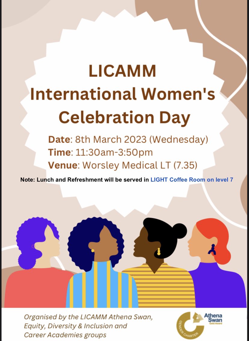 Great to be part of this inspiring panel today at @UoL_LICAMM on #InternationalWomansDay2023. Thanks to @lmckeown3 @DrScarff and @JianShi_Leeds for organising and to all those who attended and took part in discussions! @MedicineDean @Women_at_UoL @laura_treadgold