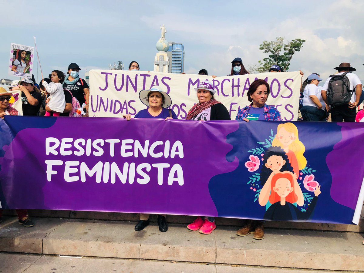 #8M 
Las Mélidas, parte de la Resistencia Feminista en #ElSalvador, conmemoramos el legado histórico de las luchas feministas por la justicia, igualdad y dignidad. ✊