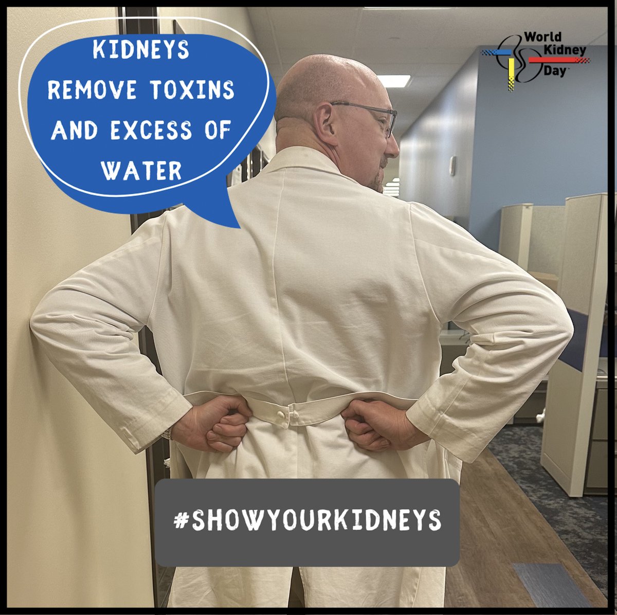 More than 850 million people worldwide are living with kidney disease. Your kidneys are amazing organs that perform many essential tasks to keep you healthy! #ShowYourKidneys