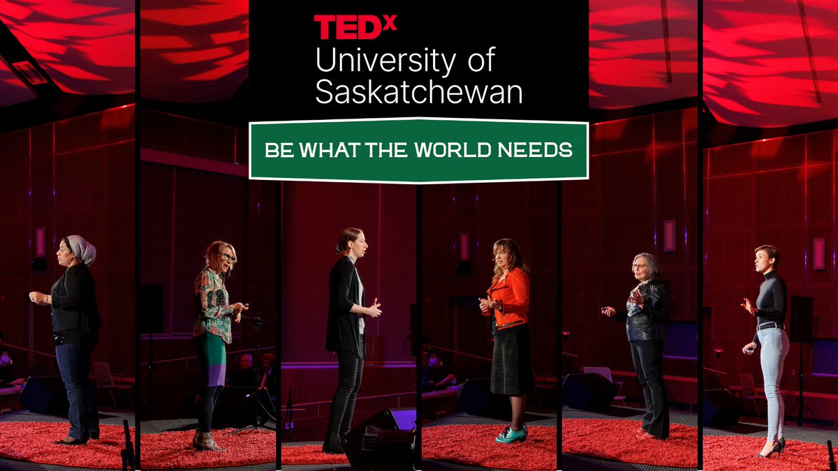 USaskResearch's tweet photo. Celebrate #InternationalWomensDay with these incredible talks from six women representing @usask's research, scholarly and artistic community: https://t.co/Sr7PAHFbQd
#BeWhatTheWorldNeeds #TEDxUSask #TEDx #EmbraceEquity #IWD2023 https://t.co/s7k0QAk7Pm