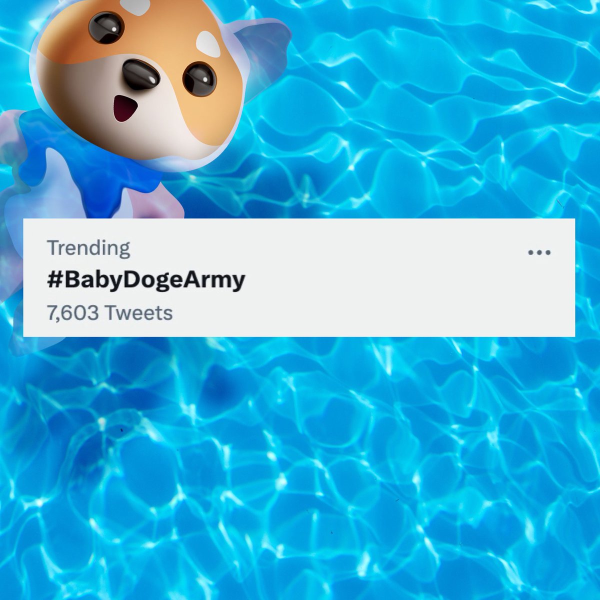 We are trending on Twitter #BabyDogeArmy 💙