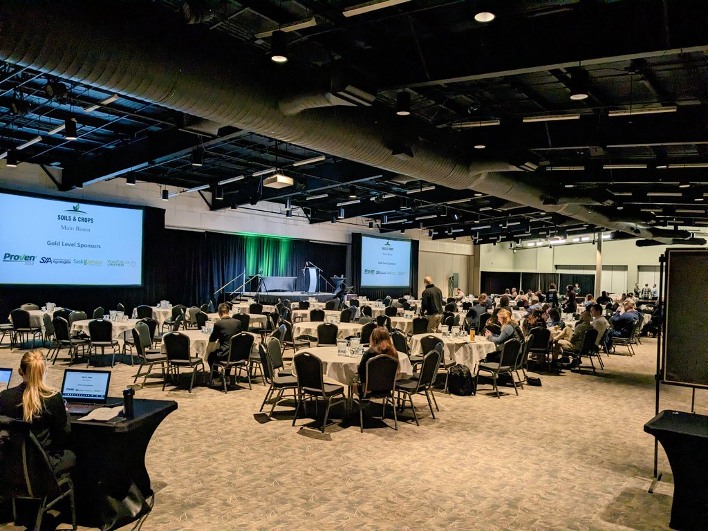 carloherk's tweet photo. Great 2 days in Saskatoon @SoilsCrops. Numerous talks with amazing speakers from all areas of the Canadian prairies. Congratulations to @AdamFast13 for winning the student travel award! https://t.co/wpfhQu2YmN