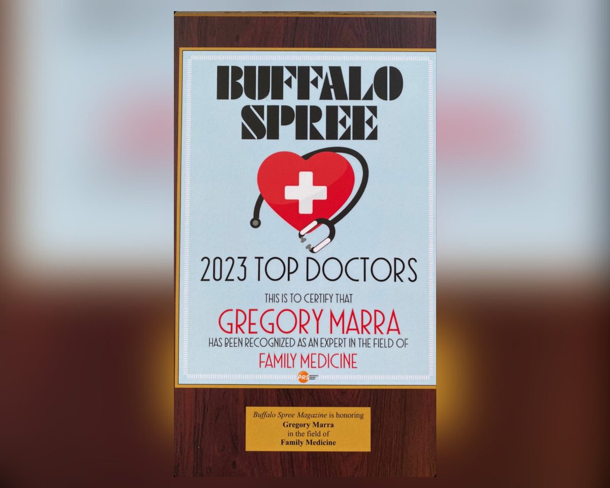 SOMUAG's tweet photo. We're proud to announce that Dr. Gregory Marra has been voted as one of the top family medicine doctors in Buffalo, NY!  Congratulations, Dr. Marra!

 #UAGSOM #WeMakeDoctors #ProudAlumni #UAGAlumni #MD https://t.co/ChNv1b3kNp