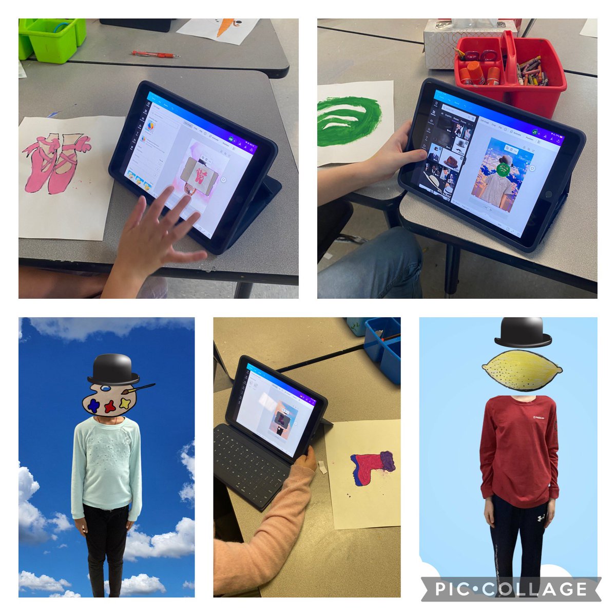 Lydia McGuire (@lmcguire313) on Twitter photo Ms. Long’s fabulous 4th grade artists integrate their original artwork with <a href="/canva/">Canva</a> to create these Magritte inspired, personalized masterpieces! <a href="/TechtheVille/">Cville Technology</a> <a href="/crosswindeagles/">Crosswind Elementary</a> Ms. Long’s fabulous 4th grade artists integrate their original artwork with <a href="/canva/">Canva</a> to create these Magritte inspired, personalized masterpieces! <a href="/TechtheVille/">Cville Technology</a> <a href="/crosswindeagles/">Crosswind Elementary</a>
