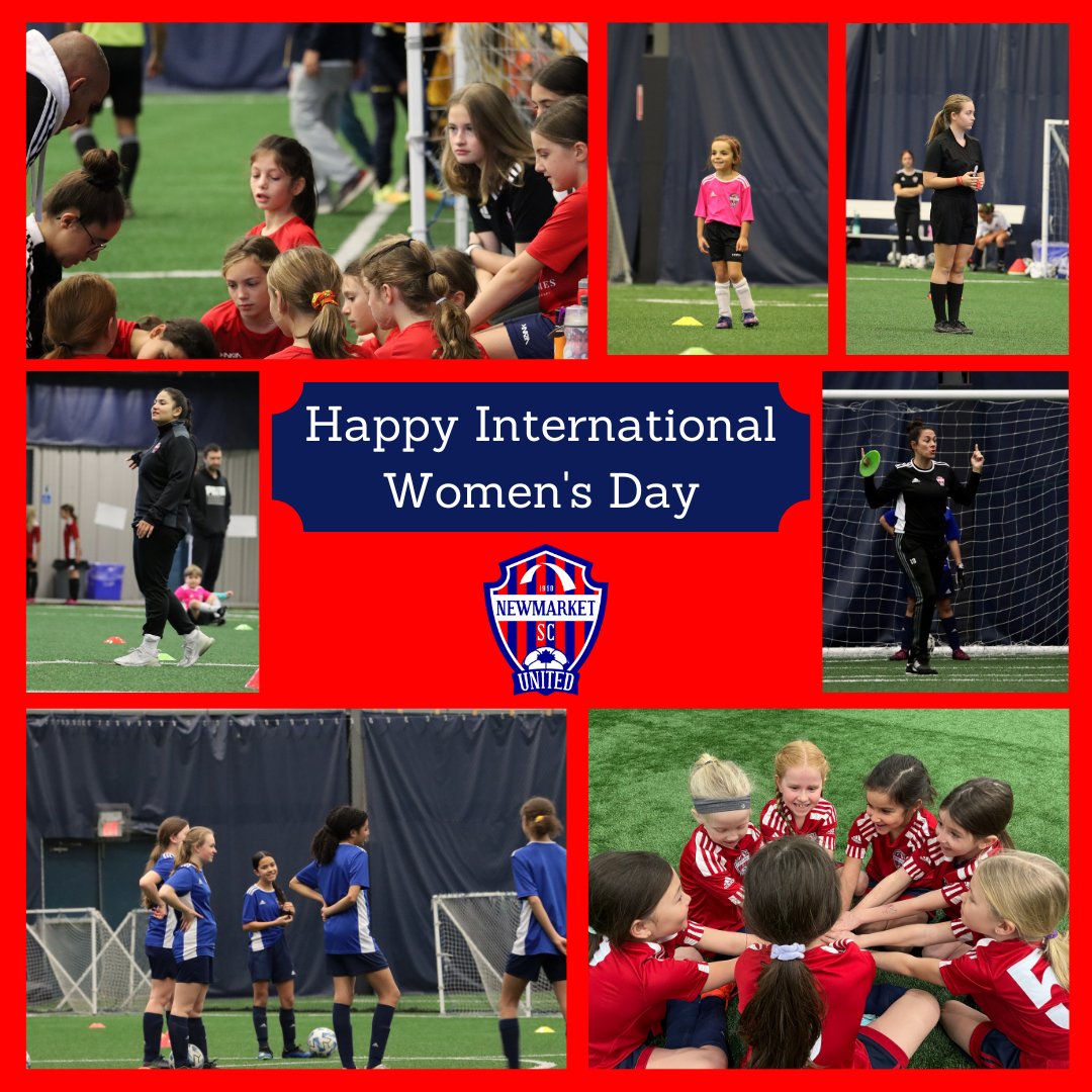 NewmarketSoccer's tweet photo. 💕Happy International Women’s Day💕

We are honoured to have such amazing women apart of our club! Thank you to our coaches, players, referees, board members, and staff members for all you do! ⚽️❤️

#InternationalWomensDay https://t.co/N5BcklCloR
