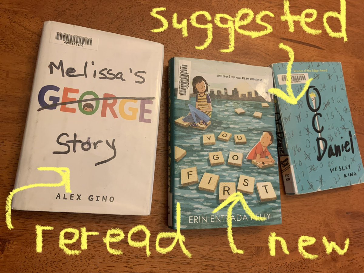 Here’s a gem of a suggestion my daughter passed onto me for what to have ready for March Break #Reading. #1 a favourite to reread
#2 a recommendation from a friend, &amp;
#3 a totally new one

@HrceLiteracy <a href="/HRCE_NS/">Halifax Regional Centre for Education</a>
