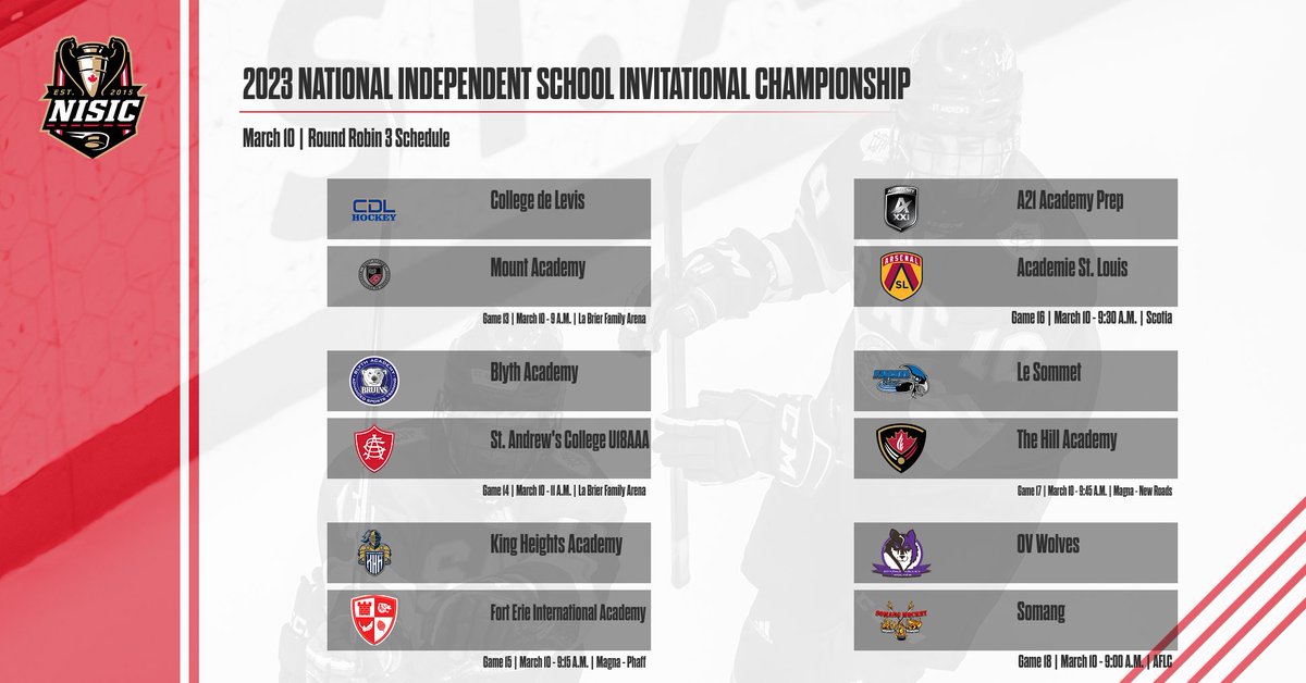 We are back! NISIC 2023 is here, Round Robin starts tomorrow at 9 A.M.