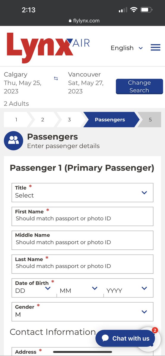 SJSobczyk's tweet photo. @Lynx_Air it looks like you have a little snag on your mobile view as you can’t see what’s in your cart because the “chat with us” is in the way. It’s like this as soon as you confirm your flight choices. https://t.co/j8VNmUj6XF