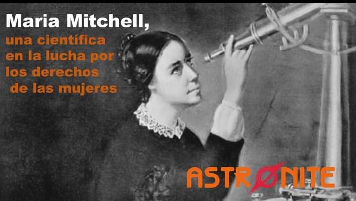 Astronitemx's tweet photo. 💜MARIA MITCHELL 

🔭En 1847. La joven Maria Mitchell, con un telescopio de latón fue la primera mujer en observar un cometa, siendo así la primera astrónoma de USA.

☄️En su homenaje, el astro fue nombrar Miss Mitchell’s Comet.

#Astronitemx #8M #Cielosqueretanos https://t.co/3TJovx5oUS