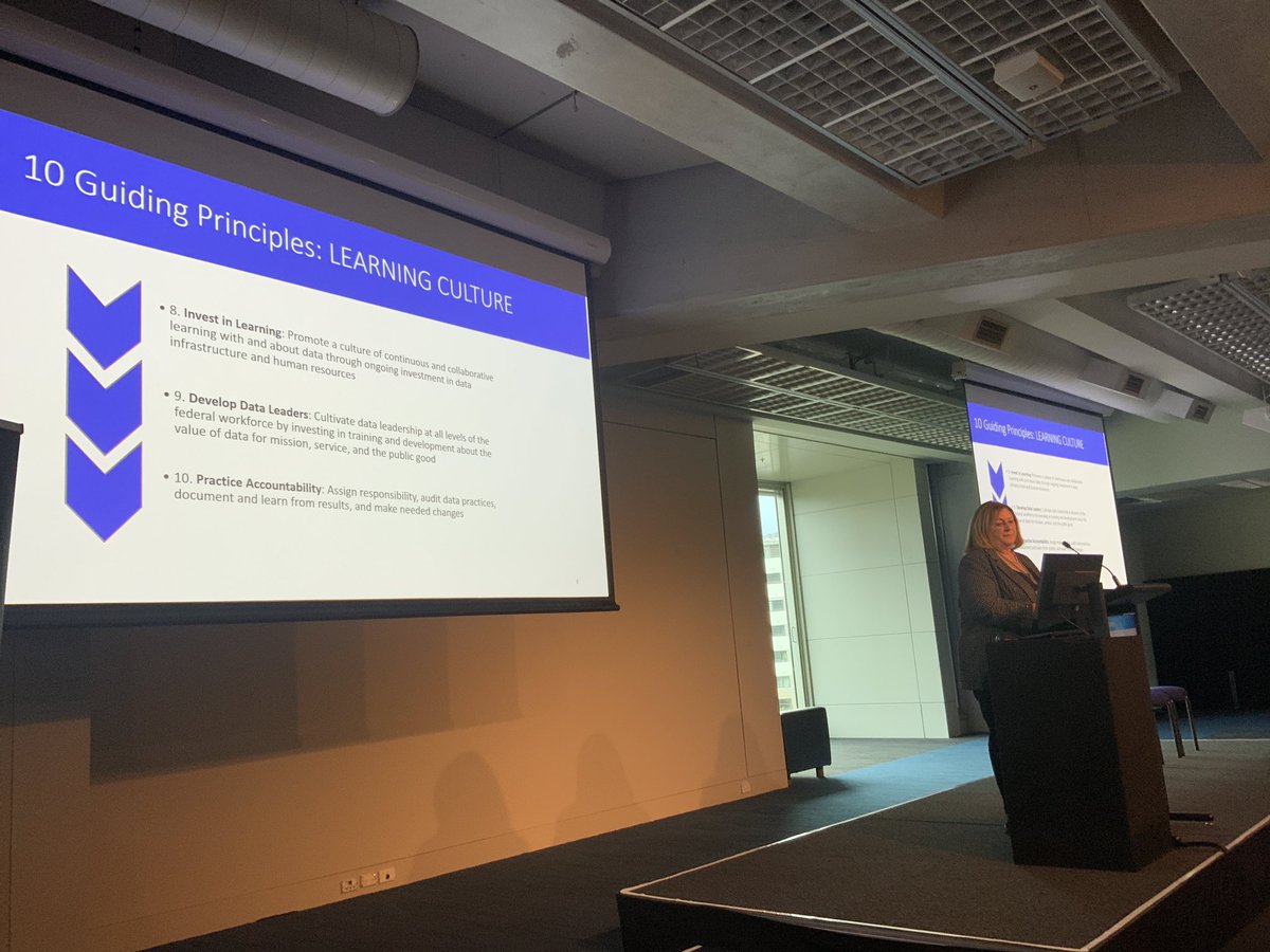 ProfColSimpson's tweet image. Nancy Potok served as the Chief Statistician of the United States in the Executive Office of the President. Talks about guiding principles and a framework for administrative data. Invest in learning - continuous/collaborative learning &amp;amp; data leadership.@terourou #datasaveslives