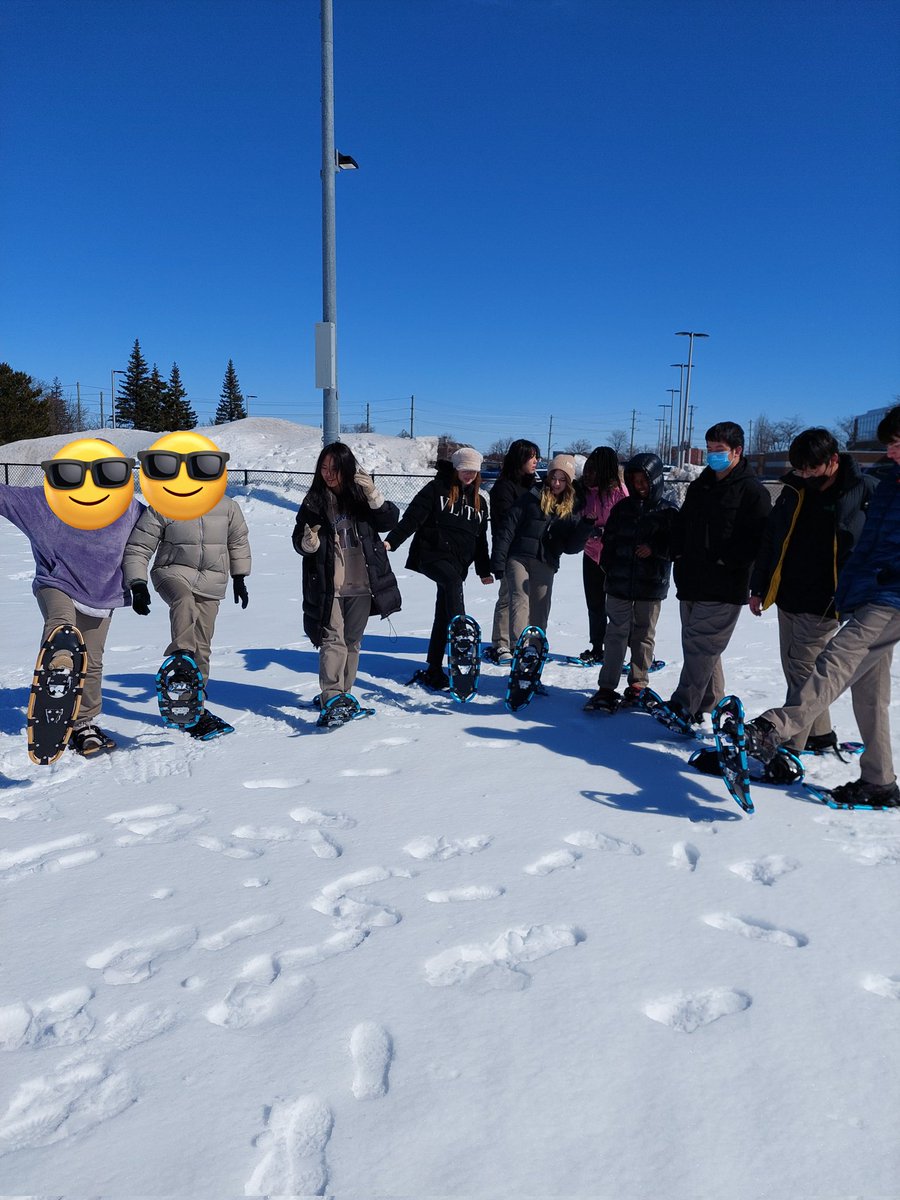 <a href="/StDavidCeltics/">St David Catholic Secondary School</a> enjoyed snowshoeing in the sun! Smiles for miles! Thanks <a href="/MasojcA/">AMasojc</a> for your positive energy! <a href="/WCDSBIntl/">WCDSBInternational</a> <a href="/WCDSB_EL/">WCDSBExperiential</a> <a href="/WCDSBhpe/">M</a> #wcdsbawaken