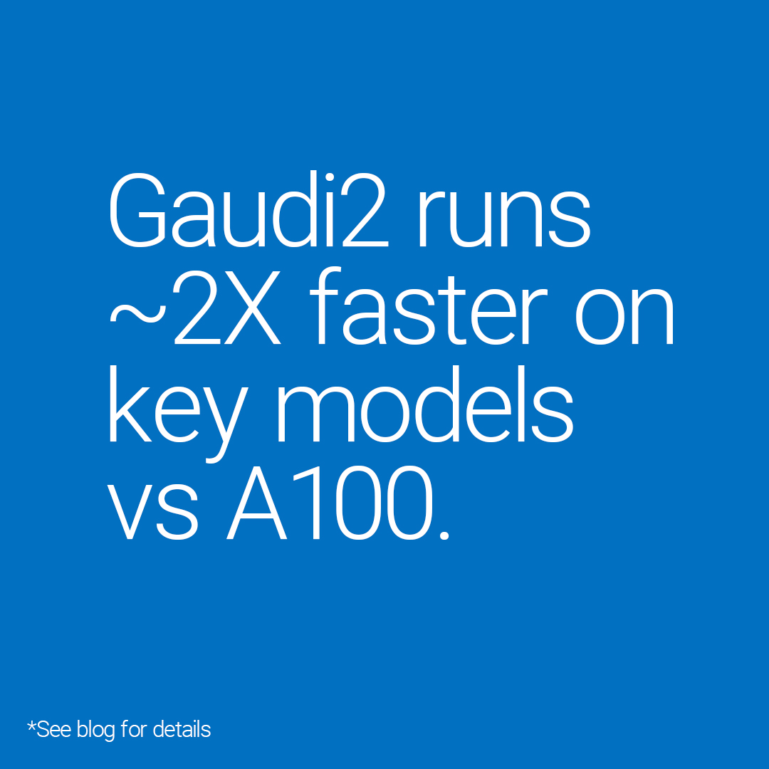 HabanaLabs's tweet photo. Gaudi2 delivers high-performance, high-efficiency deep learning training and inference of large-scale workloads.