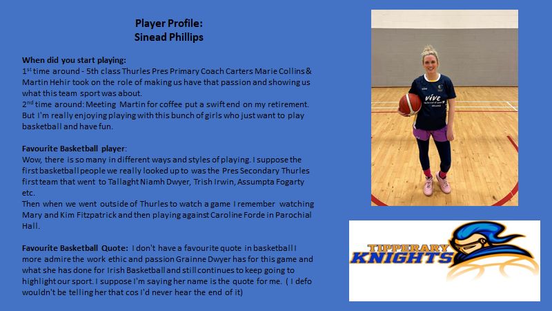 Basketball Ireland Intermediate League Semi Final
Tipperary Knights preview.
#WomenInSportIRE 
#WISWEEK2023 
#basketballireand