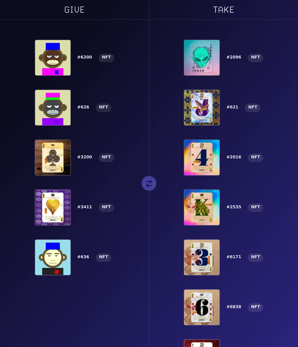 Swap #42 was taken on Ethereum. app.nft.org/ethereum/swap/…