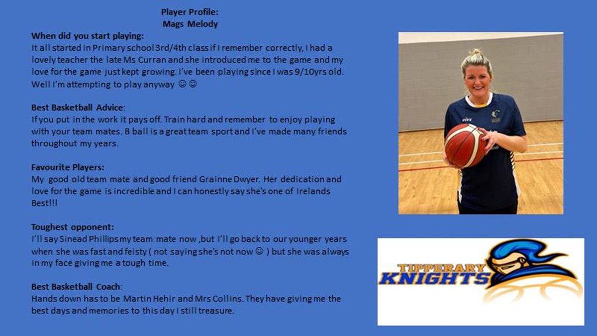 Basketball Ireland Intermediate League Semi Final
Tipperary Knights preview.
#WomenInSportIRE 
#WISWEEK2023 
#basketballireand