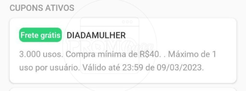 ❤️‍🔥 CUPOM ZÉ DELIVERY

Frete grátis nas compras acima de R$40.

🎟️ Cupom: DIADAMULHER