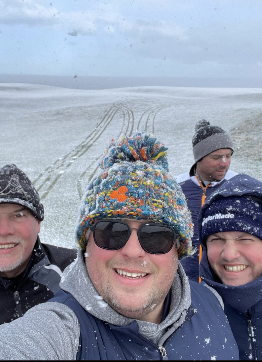 Tough day on an incredible course <a href="/TheHomeofGolf/">St Andrews Links</a>  today but toasty warm thanks to <a href="/rocksolid_golf/">Rock Solid Golf Company</a> bobble and hoodie!