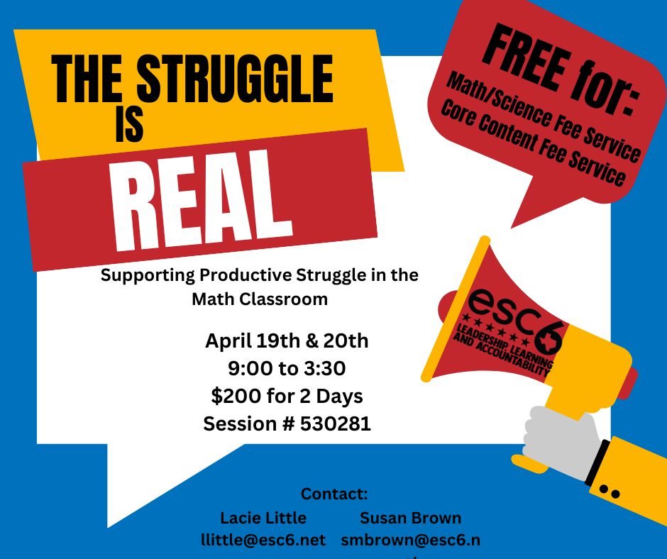 Upcoming Event: The Struggle is Real - escweb.net/tx_esc_06/cata…