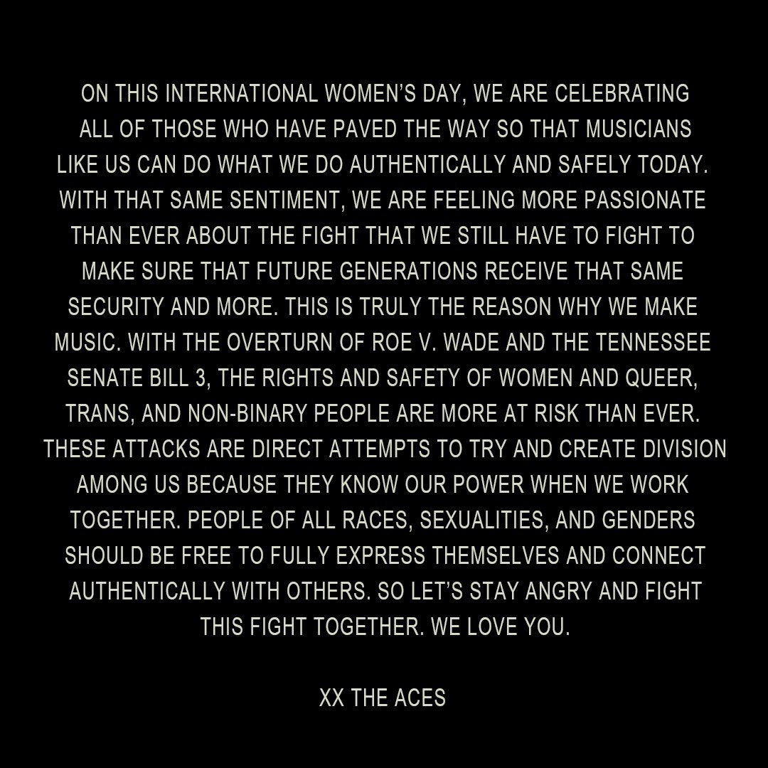 the aces (@theacesofficial) on Twitter photo 