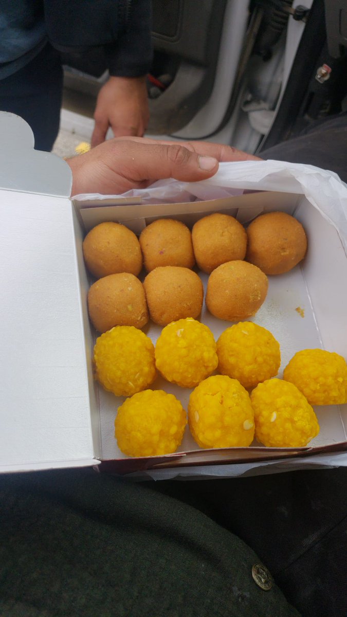 Singhs in Surrey distributing sweets to mark their bro's ascent 🥹