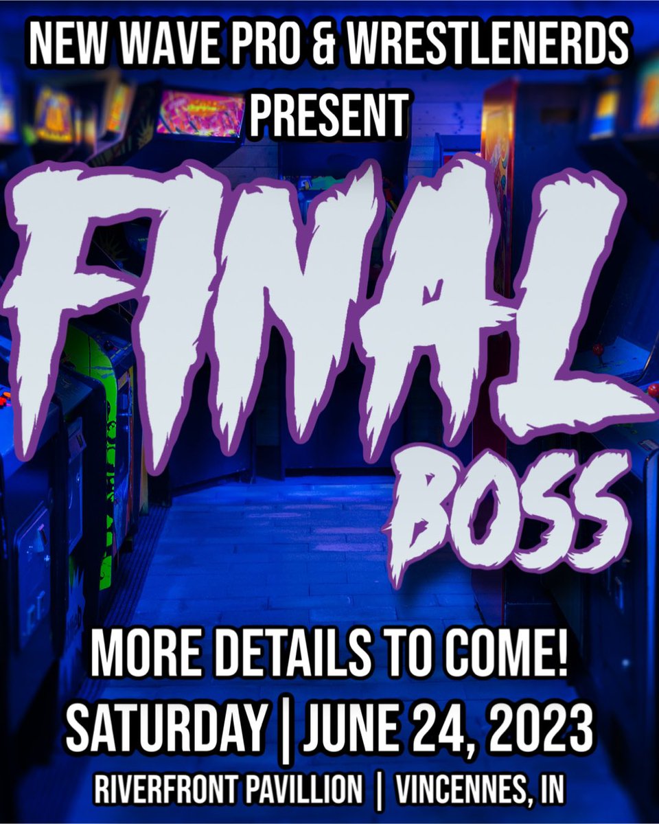 WrestleNerds (@wrestlenerdscom) on Twitter photo Hey WrestleNerds Crew! We’re co-hosting a show with our friends at <a href="/NewWave_Pro/">New Wave Pro... NEW WAVE 6/28/2025</a> on June 24th, 2023 in Vincennes, IN! If you wouldn’t mind, share with your friends on social media! It’s going to be a big event as the city is invested in the event too! #FINALBOSS Hey WrestleNerds Crew! We’re co-hosting a show with our friends at <a href="/NewWave_Pro/">New Wave Pro... NEW WAVE 6/28/2025</a> on June 24th, 2023 in Vincennes, IN! If you wouldn’t mind, share with your friends on social media! It’s going to be a big event as the city is invested in the event too! #FINALBOSS