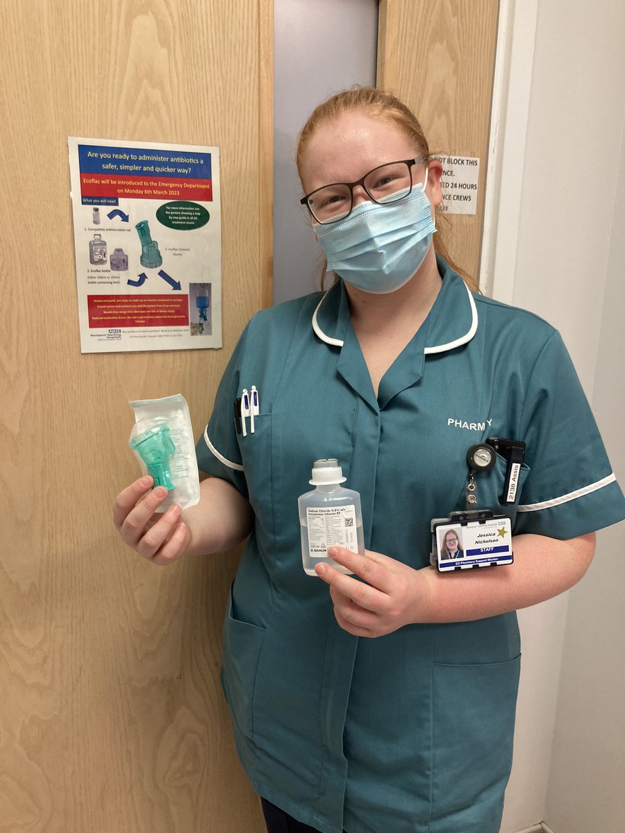 ED Pharmacist (@hsheridan_90) on Twitter photo Jess- a fantastic addition to our ED Pharmacy team. #pharmacyassistant Here she is introducing easier ways to administer antibiotics to help with #sepsis @BlackpoolHospED <a href="/BTH_AMS/">Antimicrobial Guardians @ BTH</a> <a href="/PharmacyBTH/">Pharmacy BTH ๐</a> Jess- a fantastic addition to our ED Pharmacy team. #pharmacyassistant Here she is introducing easier ways to administer antibiotics to help with #sepsis @BlackpoolHospED <a href="/BTH_AMS/">Antimicrobial Guardians @ BTH</a> <a href="/PharmacyBTH/">Pharmacy BTH ๐</a>