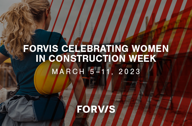 During Women in Construction Week, <a href="/FORVIS/">FORVIS</a> is celebrating all the amazing women in the construction industry. Thank you for your hard work and dedication in building our future. bit.ly/3SYXYQW