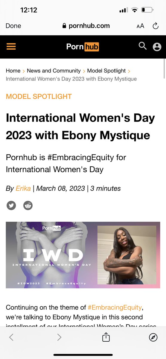 Ebony Mystique NYC 11/28-12/2 on Twitter: "Thank you sooo much @Pornhub