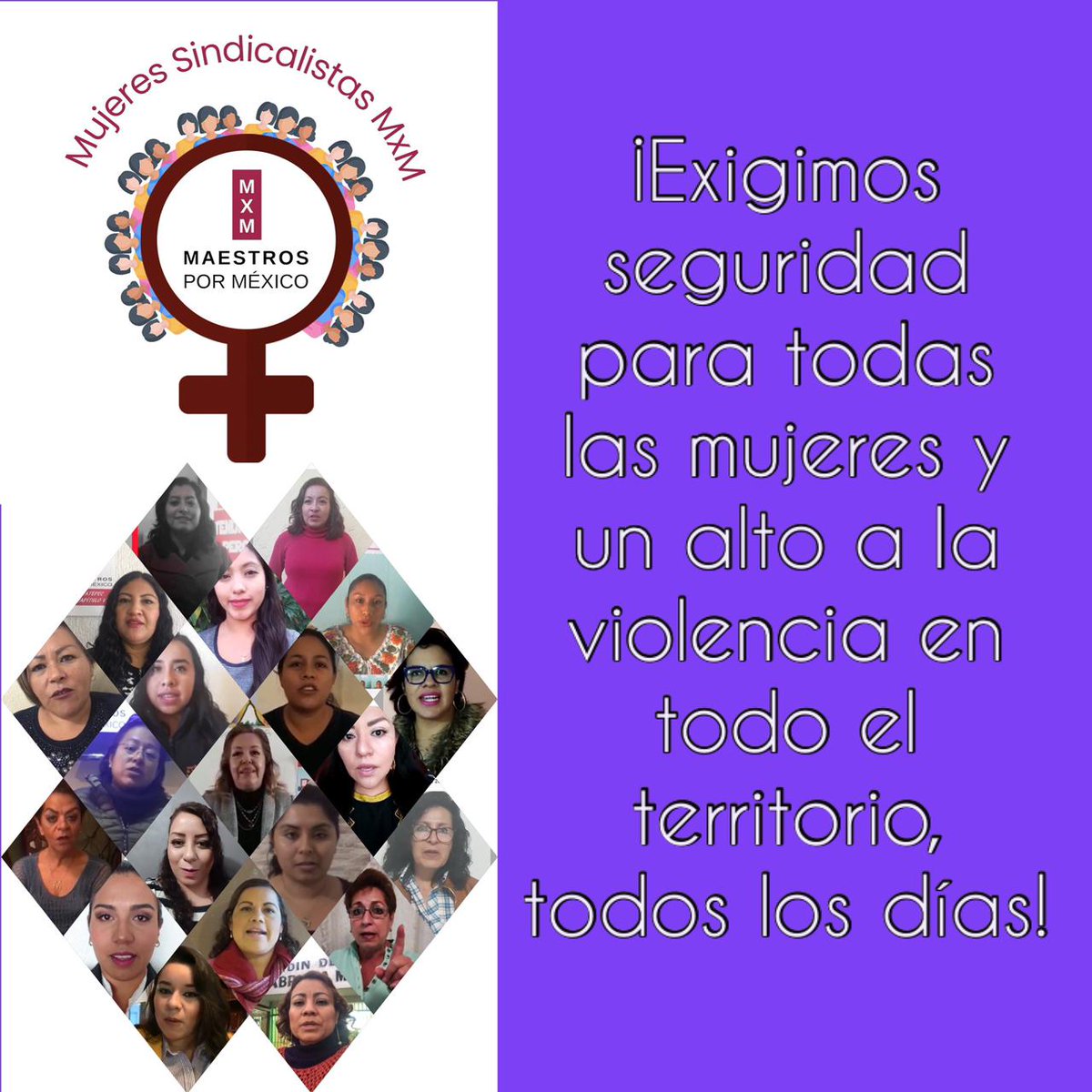 MxMNaucalpan1's tweet photo. No solo el #8DeMarzo !! 
Alto a la violencia contra las  #Mujeres !!
Con #mxm en la lucha !!
#DiaInternacionalDeLaMujer https://t.co/PrS2Ikz49T
