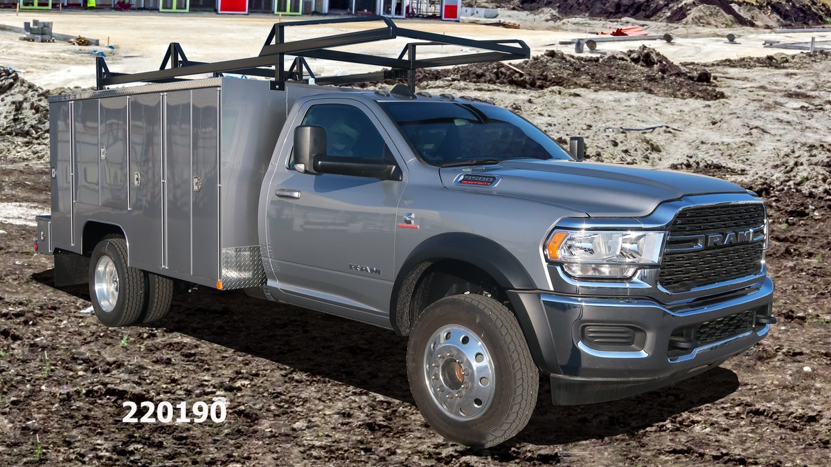 The March SCELZI/RAM Truck Body of the Month.
This Scelzi Service Body sits on a silver RAM 5500 chassis cab.
It includes all LED lights, a 3 piece roller top with rear barn doors, a manual master lock system, 60" vertical compartments, and more. <a href="/RamTrucks/">Ram Trucks</a> #worktrucks