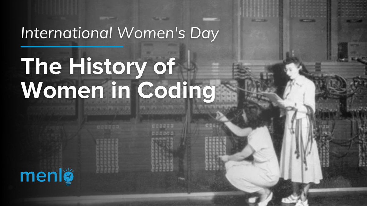 menloinc's tweet image. Happy #InternationalWomensDay! Today we're celebrating and recognizing the first #computerprogrammers - women!
history.com/news/coding-us…