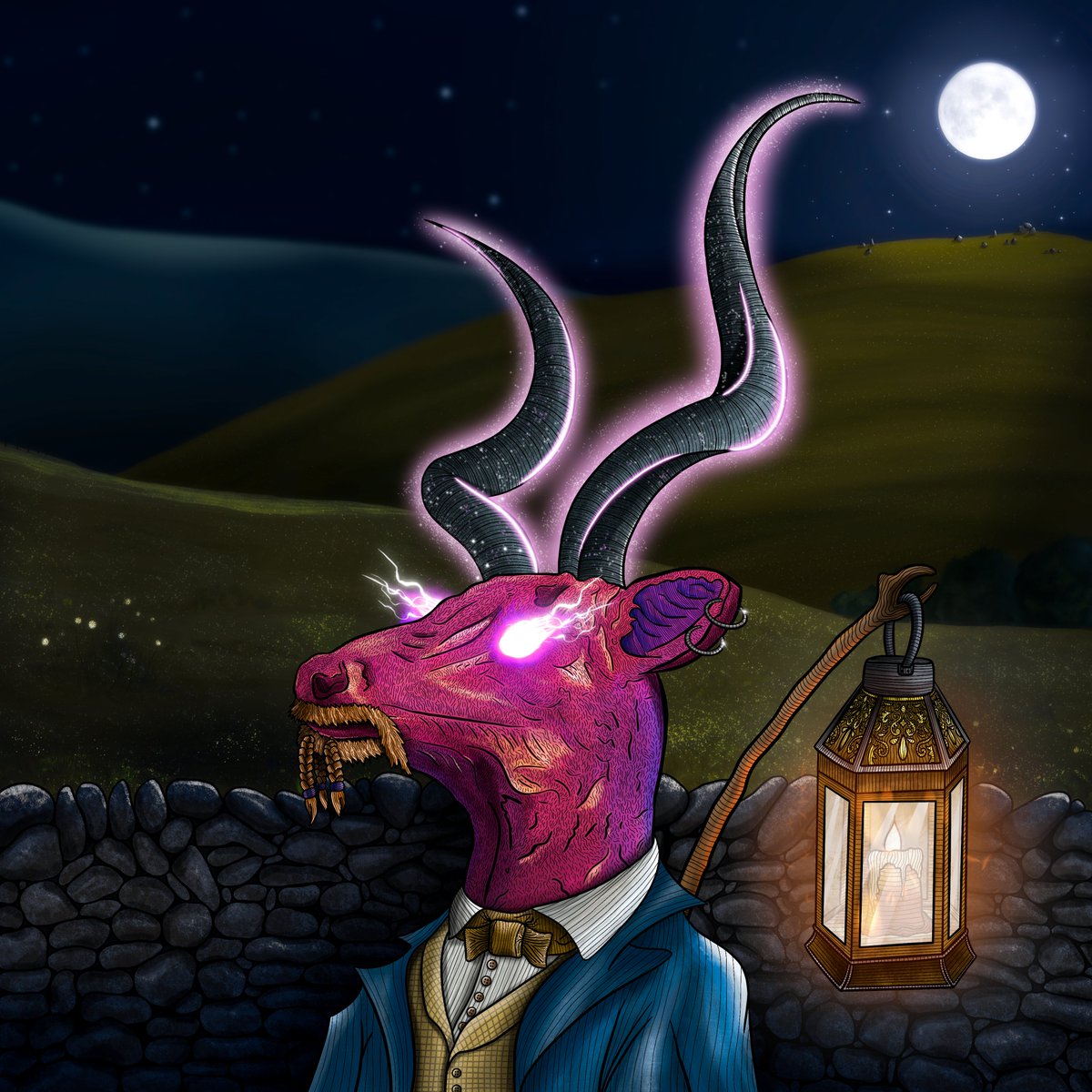 What is this Conjurer doing wandering around the countryside at night?

#fortheherd