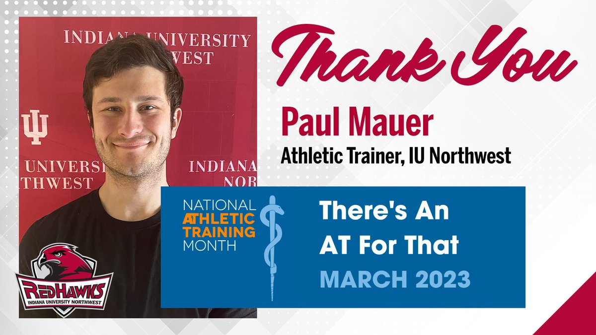 Thank you Paul for all you do for @IUN_RedHawks 
student-athletes! #NATA2023 I #TheRedHawkWay