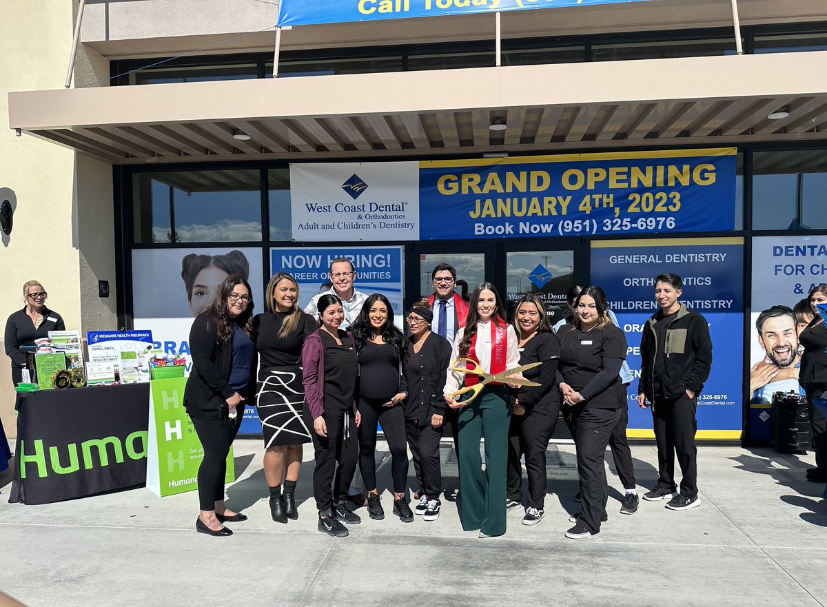 SupWashington's tweet photo. Yesterday, Third District Staff attended the ribbon cutting ceremony for West Coast Dental &amp; Orthodontics for Adults &amp; Kids new location in French Valley. (1/2)
 
#WestCoastDental #ThrivingThird #ThirdDistrict #RivCoNow #RiversideCounty https://t.co/YTqSXwdUdf