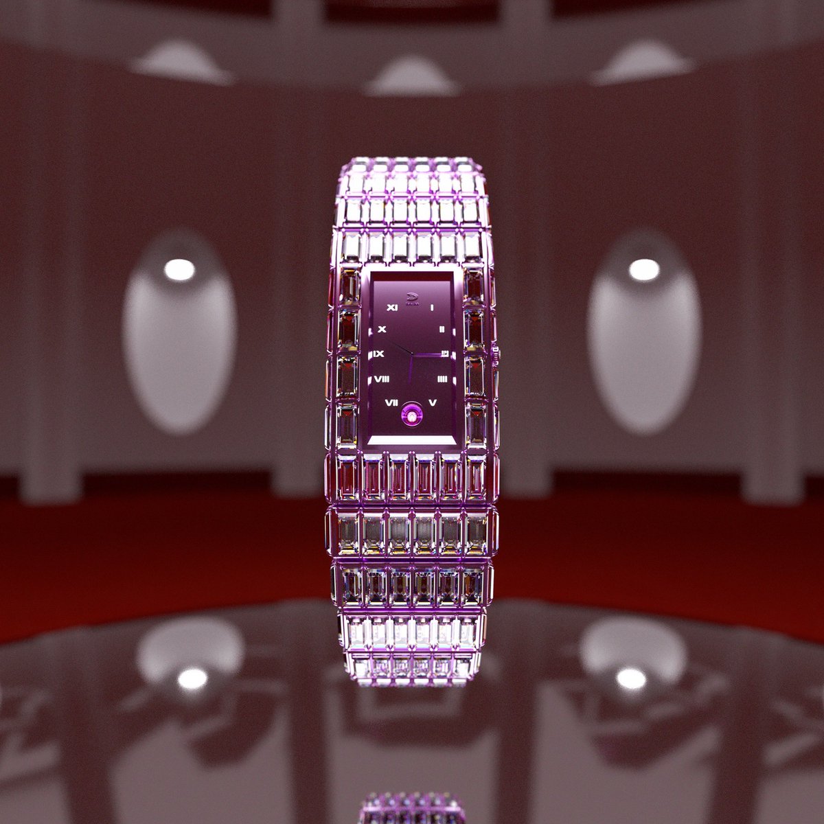 Introducing the Royal, an ode to the elegance of fine jewelers craftsmanship. 

This Supernova Pink band holds within itself the vibrancy of our cosmos.